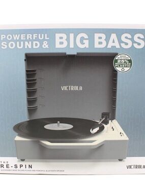 Victrola White Record player with Bluetooth feature- White